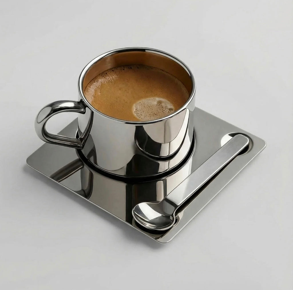 Stainless Steel Coffee Cup Set