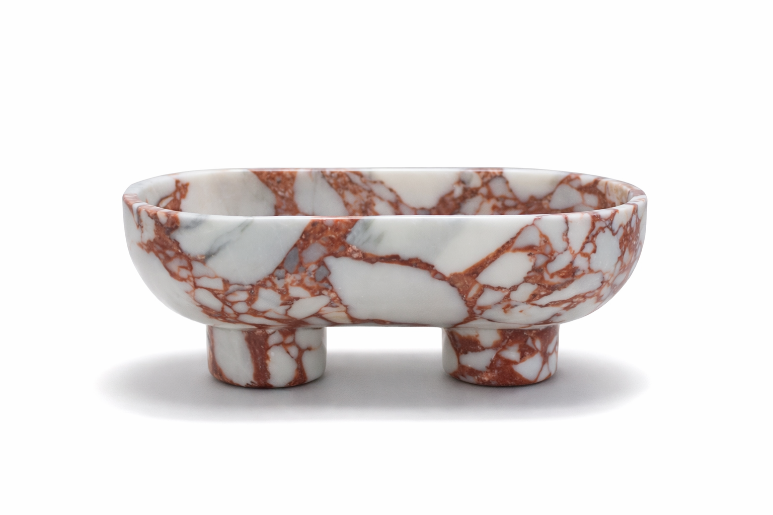 Red Calacatta Marble Purse Bowl