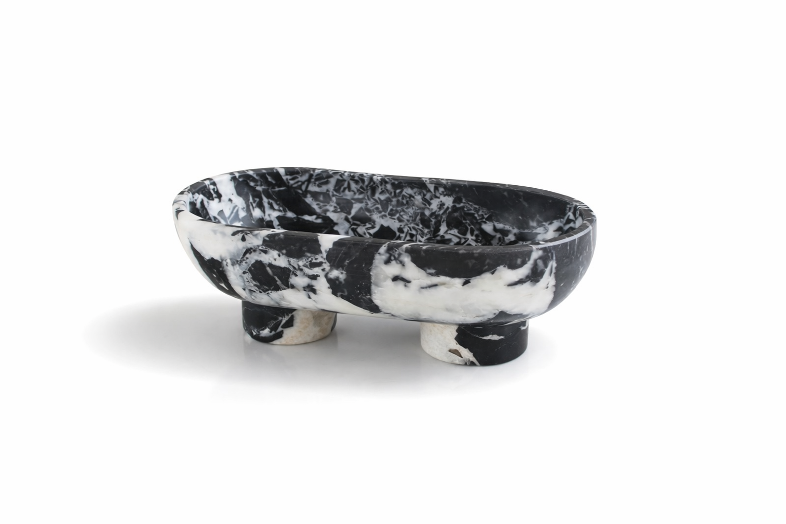 Black Calacatta Marble Purse Bowl