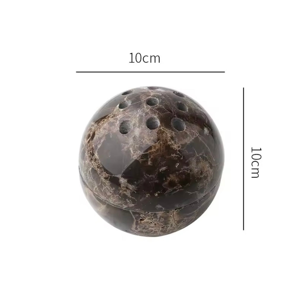 Brown Marble Incense Burner