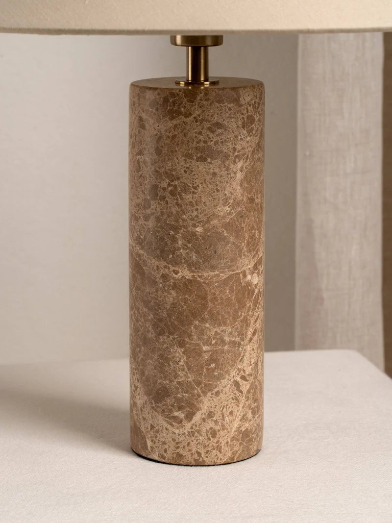 Brown Marble Table Lamp