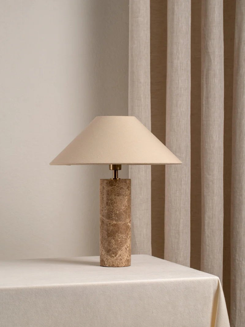 Brown Marble Table Lamp