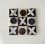 Marble & Onyx Tic Tac Toe