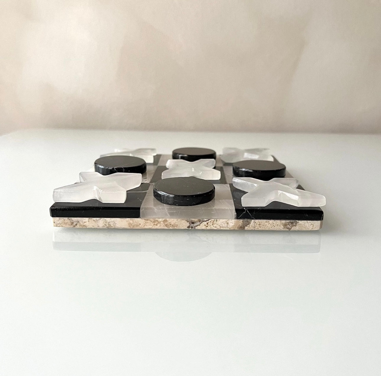 Marble & Onyx Tic Tac Toe
