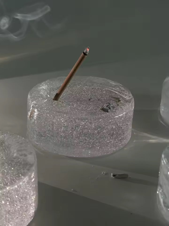 Bubble Glass Incense Holder